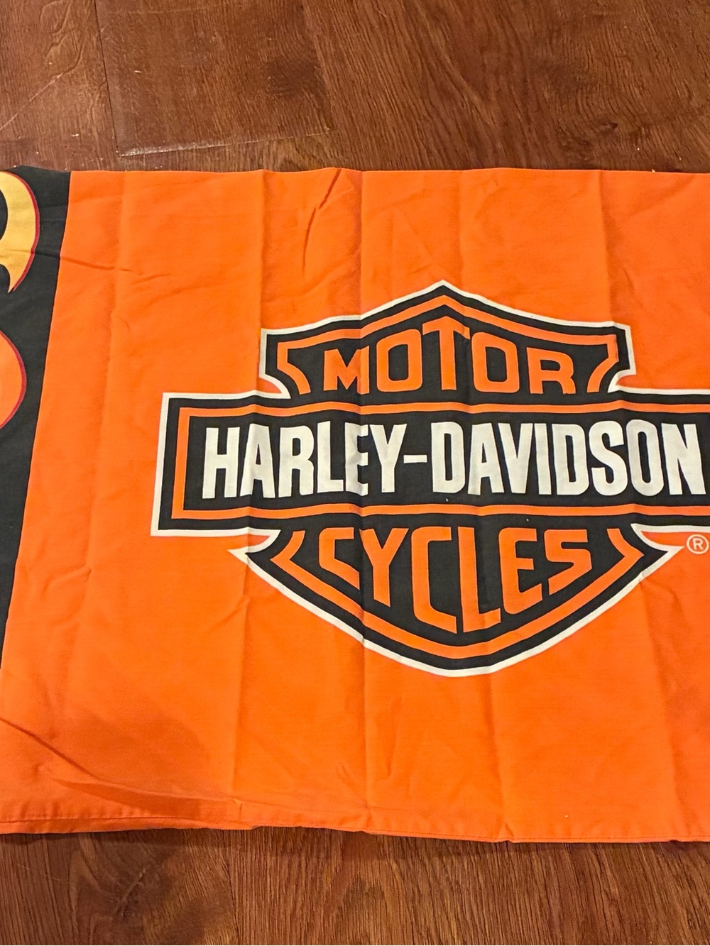Harley-Davidson Orange Motorcycles pillow case